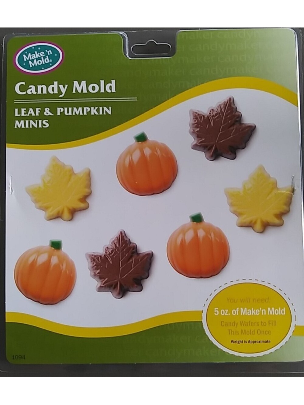 Candy Mold 2 Pc Leaf/Pumpkins And Pumpkins Mold